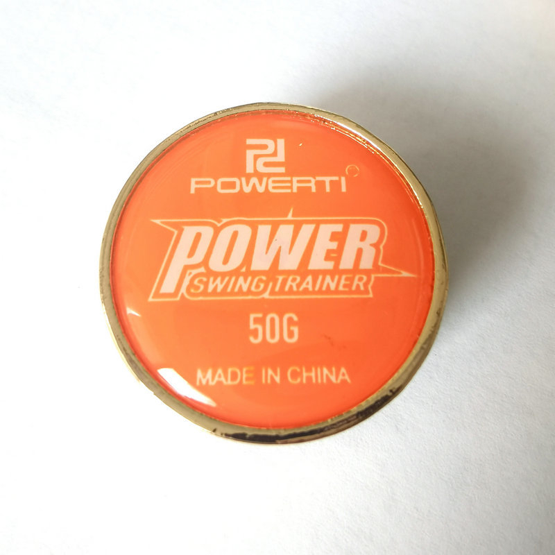 POWERTI Težinski trener za tenisku reketa — za forehand i backhand, 100 g ± 3 g, cinkova zliatina s bakrenim premazom