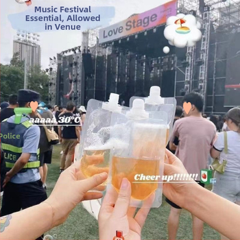 Prijenosna vanjska vodena torba s mlaznicom za glazbene festivale i koncerte, jednokratna vodena torba