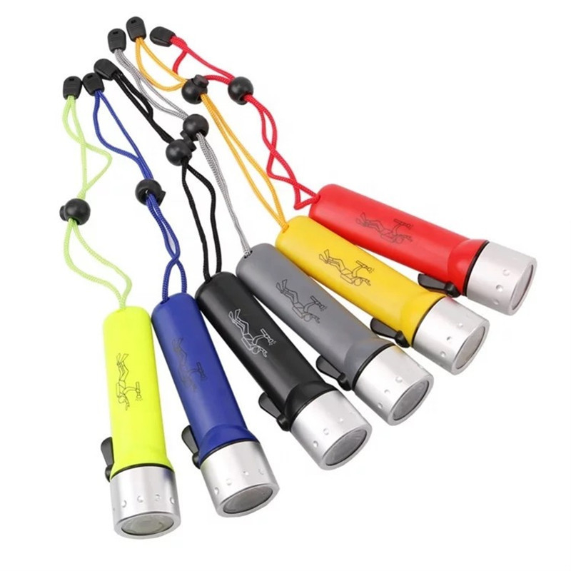 LED ronilačka svjetiljka za istraživanje špilja, visoka svjetlina, 5 baterija, 5W, magnetsko upravljanje, domet 100–200 m