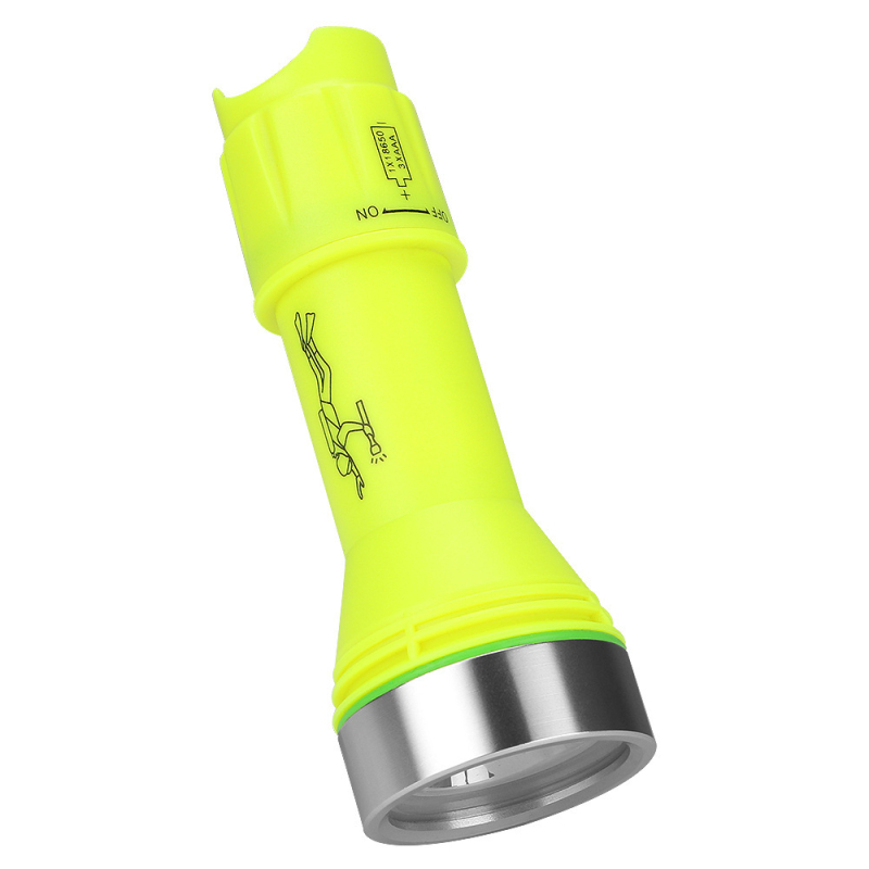 LED ronilačka svjetiljka za istraživanje špilja, visoka svjetlina, 5 baterija, 5W, magnetsko upravljanje, domet 100–200 m