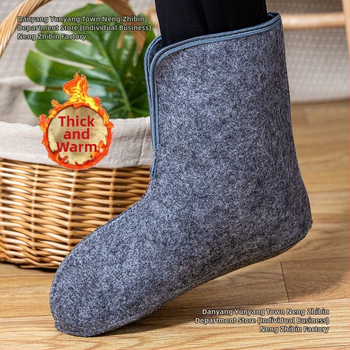 Ponožkový vložok z vlneného filcu pre zimné topánky a vodné topánky, podšitý fleece, teplý