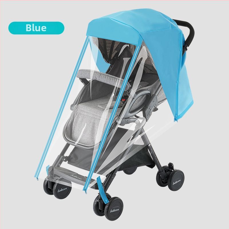 Husă de ploaie pentru căruciorul de copii — rezistentă la vânt, impermeabilă, potrivire universală, material EVA