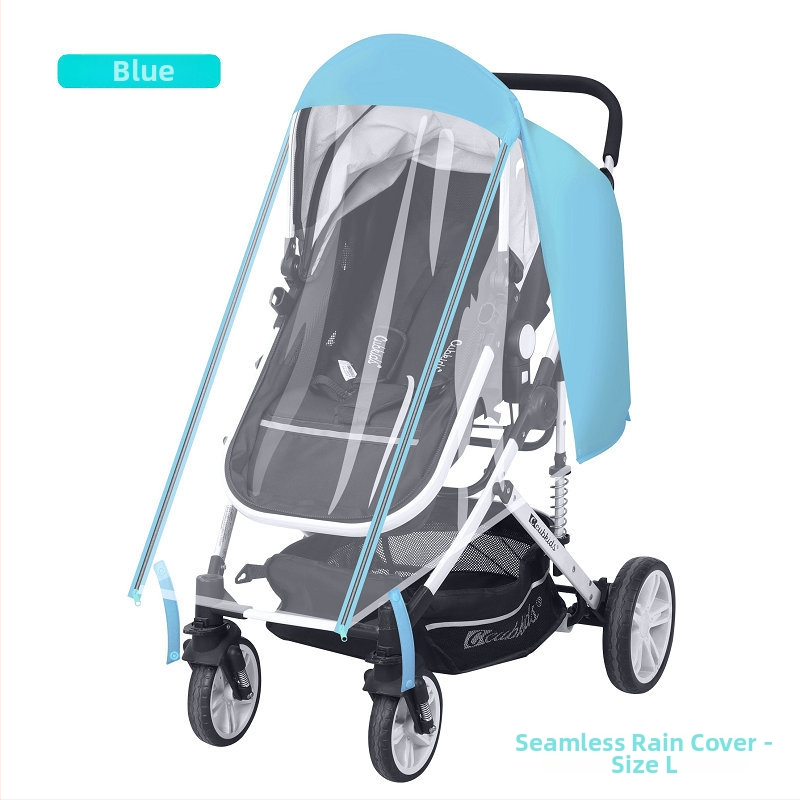 Husă de ploaie pentru căruciorul de copii — rezistentă la vânt, impermeabilă, potrivire universală, material EVA