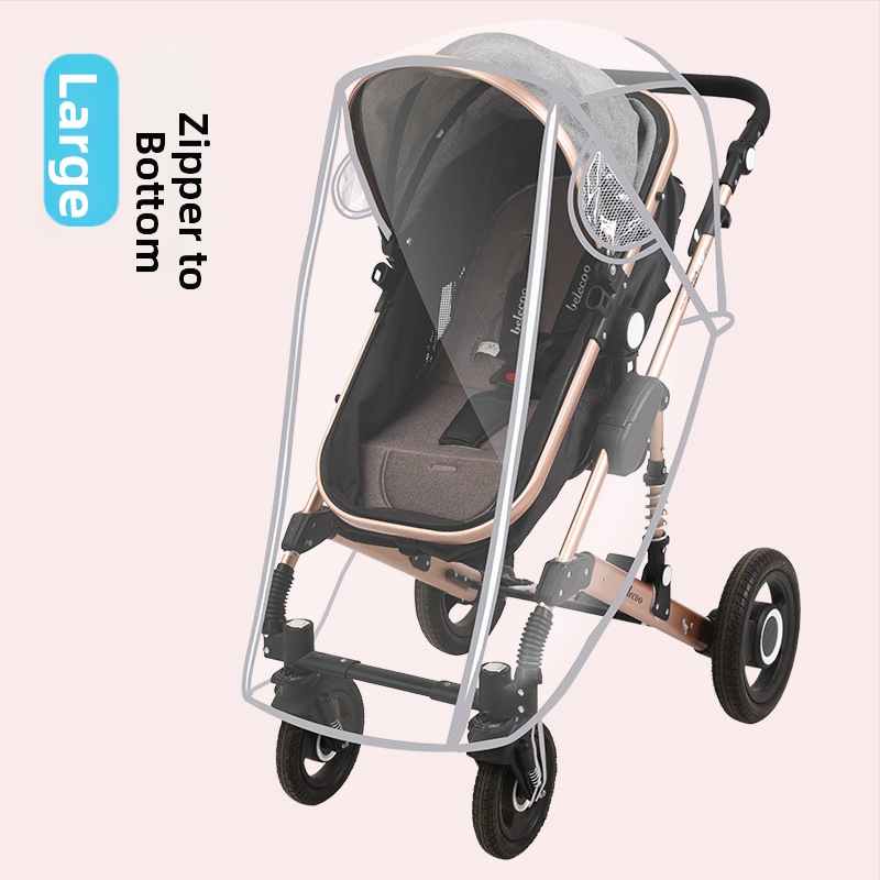 Husă de ploaie pentru căruciorul de copii — rezistentă la vânt, impermeabilă, potrivire universală, material EVA