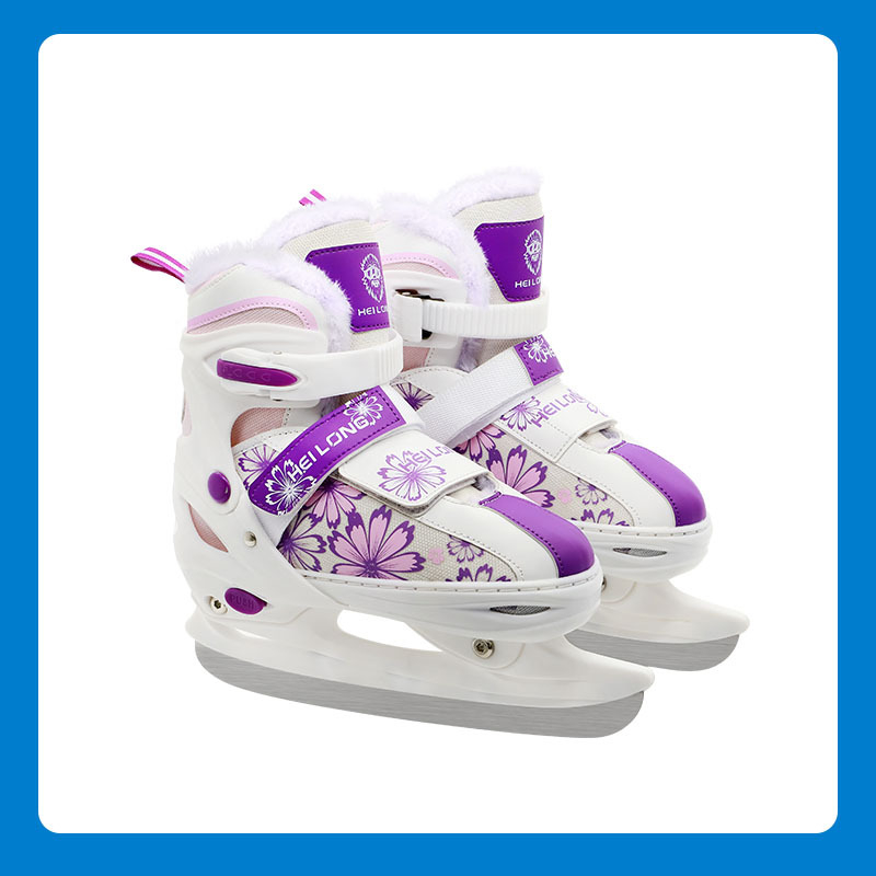 Black Dragon kezdő jégkorcsolyák nőknek és férfiaknak, PVC felső rész, PVC talp, karbon acél pengével, gyors- és műkorcsolázáshoz