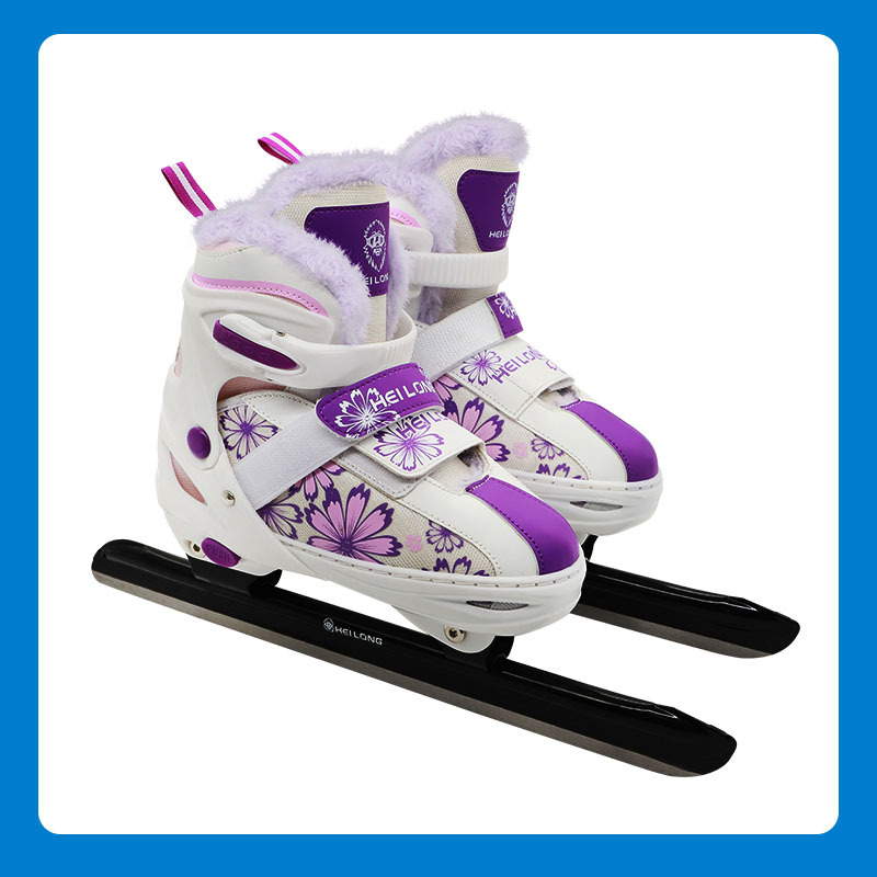 Black Dragon kezdő jégkorcsolyák nőknek és férfiaknak, PVC felső rész, PVC talp, karbon acél pengével, gyors- és műkorcsolázáshoz