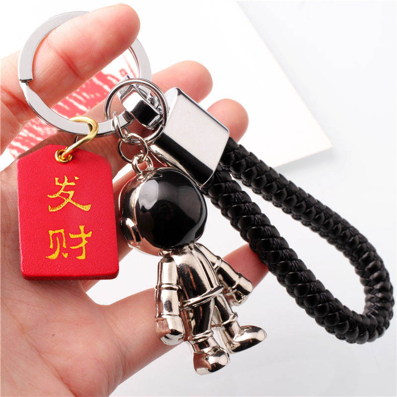 Breloc auto pentru chei, design unisex cu motiv frunză norocoasă pentru prosperitate și siguranță; Material: Alte; Marca: Alte; IP: Nu