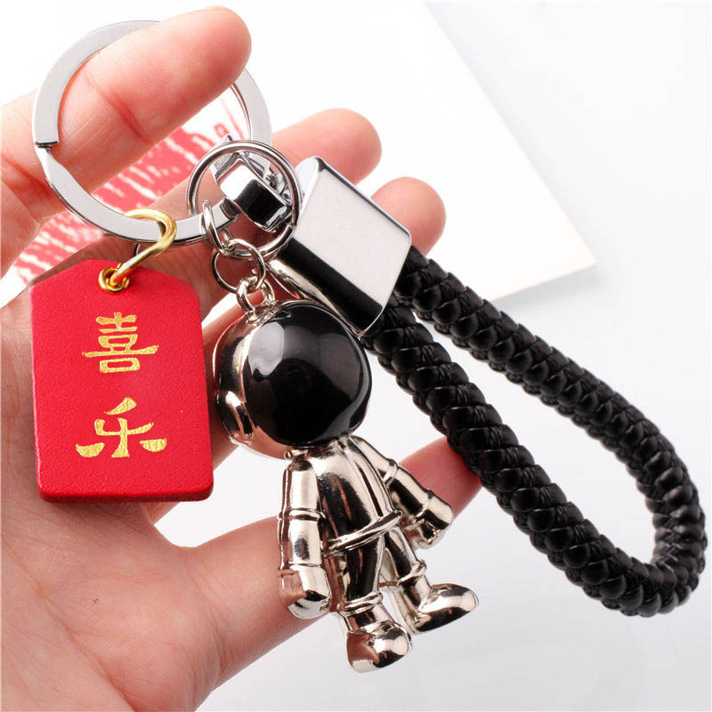 Breloc auto pentru chei, design unisex cu motiv frunză norocoasă pentru prosperitate și siguranță; Material: Alte; Marca: Alte; IP: Nu