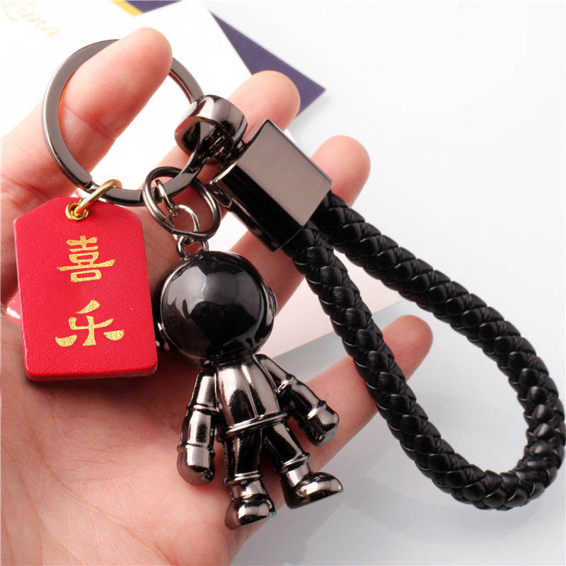 Breloc auto pentru chei, design unisex cu motiv frunză norocoasă pentru prosperitate și siguranță; Material: Alte; Marca: Alte; IP: Nu