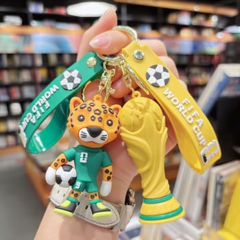 Breloc cu mascotă pentru Cupa Mondială 2026 — desen animat, PVC, stil drăguț