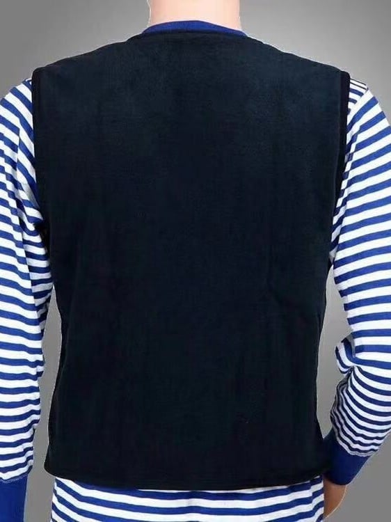 Unisex φλις καρντγκάν χωρίς κουκούλα, ύφασμα φλις με επένδυση φλις, κατάλληλο για χειμώνα, άνοιξη και φθινόπωρο