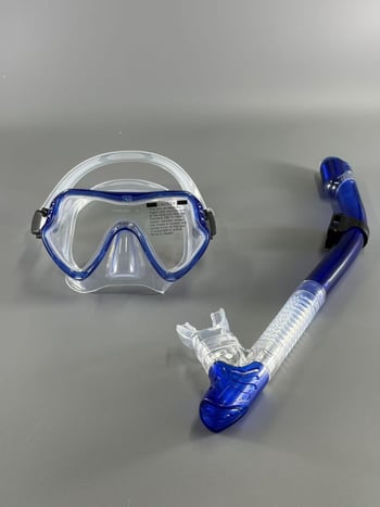 Παιδικό Σετ Γυαλιών Κατάδυσης Με Μεγάλο Πλαίσιο και Αναπνευστήρα – Πλαίσιο PC, Μάσκα από Υγρό Σιλικόνη, Φακοί από Θερμοσκληρυμένο Γυαλί