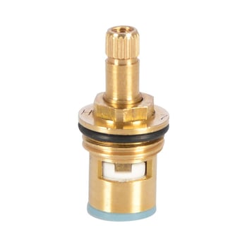 Kutni ventil za topla i hladna voda, tijelo od mesinga, keramički jezgreni ventil, bakrena glava, 90° okret, maksimalna temperatura 90°C