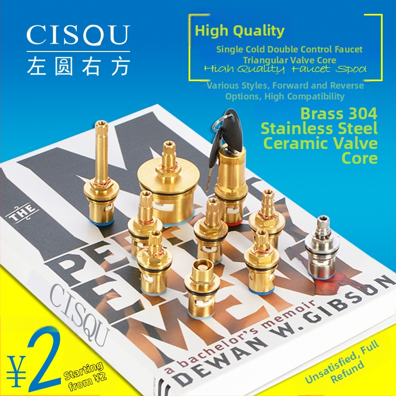 Uholový ventil pre horúcu a studenú vodu s mosadzným telom, keramickým jadrom ventilu a meďovou hlavou, 90° otáčanie, Maximálna teplota 90°C