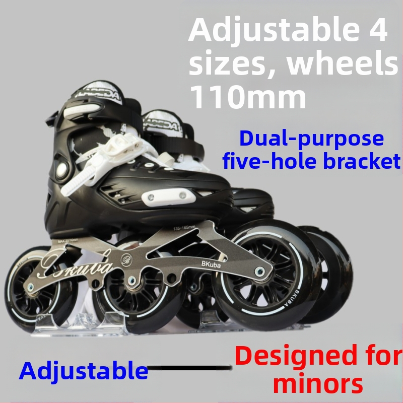 Inline skates s tri kotača za odrasle i djecu, brze, ulično skijanje, veličina 125