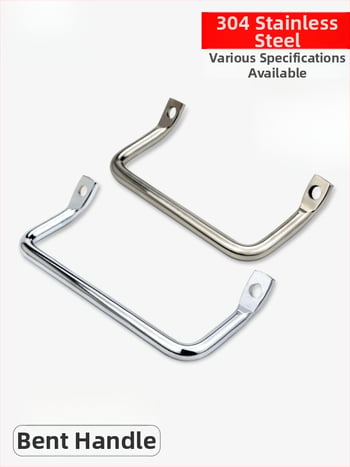 Drška za ormarić A-4019s, nehrđajući / čelični materijal, industrijska nagnuta ravna glava