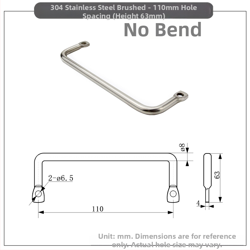 Drška za ormarić A-4019s, nehrđajući / čelični materijal, industrijska nagnuta ravna glava