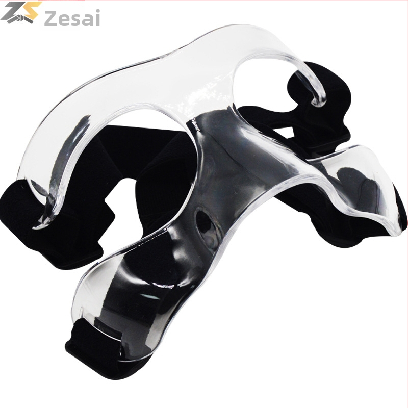 Basketbalová ochranná maska na tvár, polykarbonát, univerzálny model, možnosť prispôsobenia a tlače loga