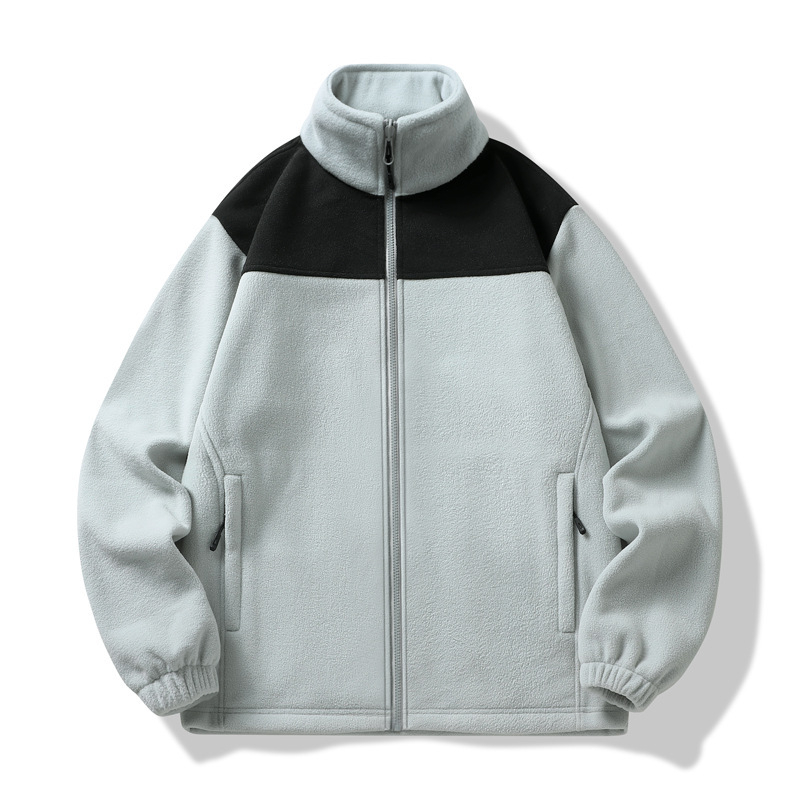 Ανδρικό φλίς μπουφάν, θερμικό, στυλ cardigan, ύφασμα πολυεστέρα, επένδυση πολυεστέρα