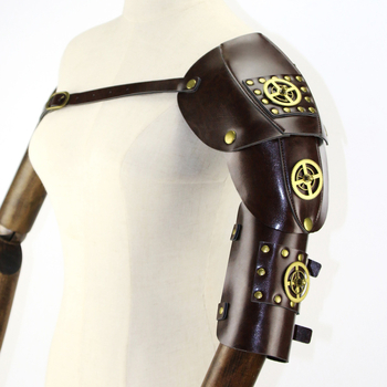 Gearduke Hg100 kožno-metalna narukvica za zapešće, vintage stil, unisex, anime oblik