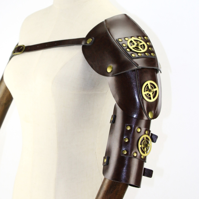 Gearduke Hg100 kožno-metalna narukvica za zapešće, vintage stil, unisex, anime oblik