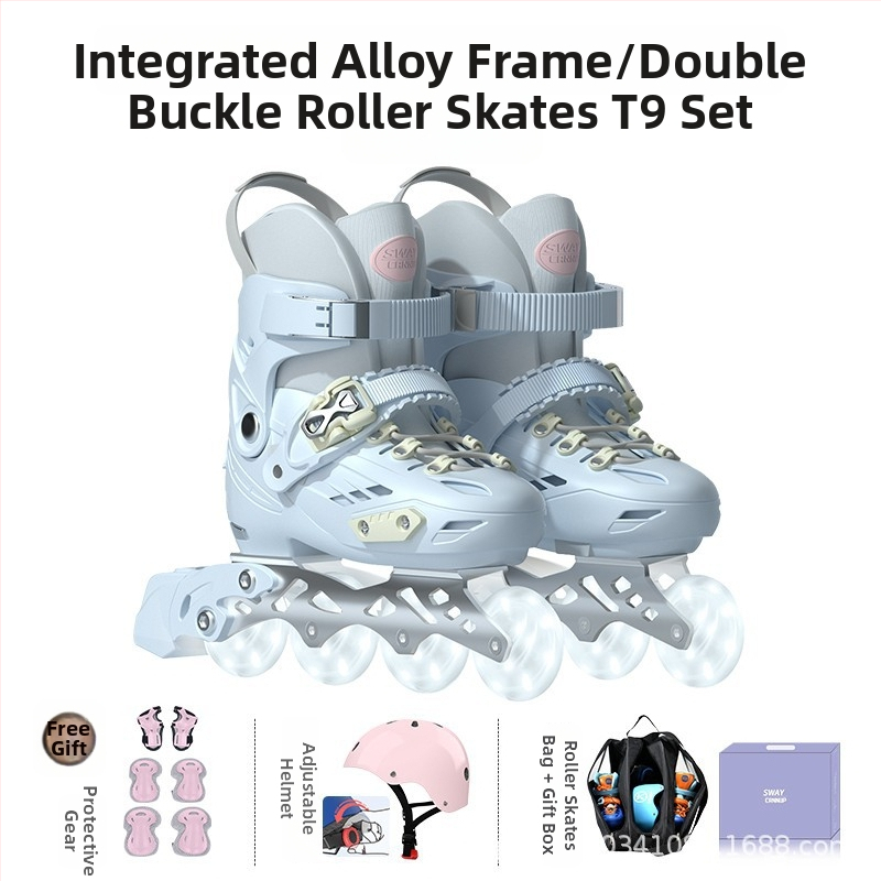 SWAY T9 Detské korčule na tréning s integrovaným hliníkovým rámom, horná časť PP