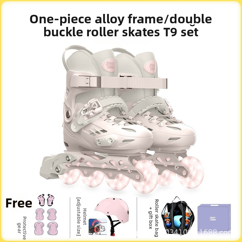 SWAY T9 Detské korčule na tréning s integrovaným hliníkovým rámom, horná časť PP