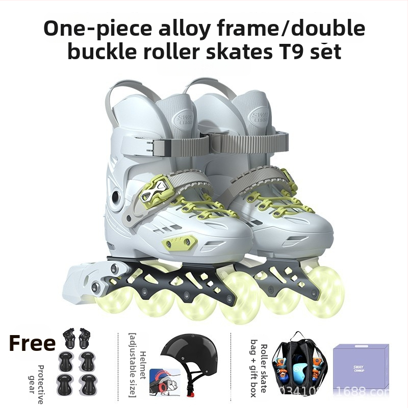 SWAY T9 Detské korčule na tréning s integrovaným hliníkovým rámom, horná časť PP