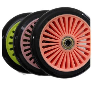 Kotači za zamjenu 120 mm PU – set od 2 komada, dizajn suncokreta, za role, dječji kolica, ručnu kolicu, invalidska kolica i namještaj