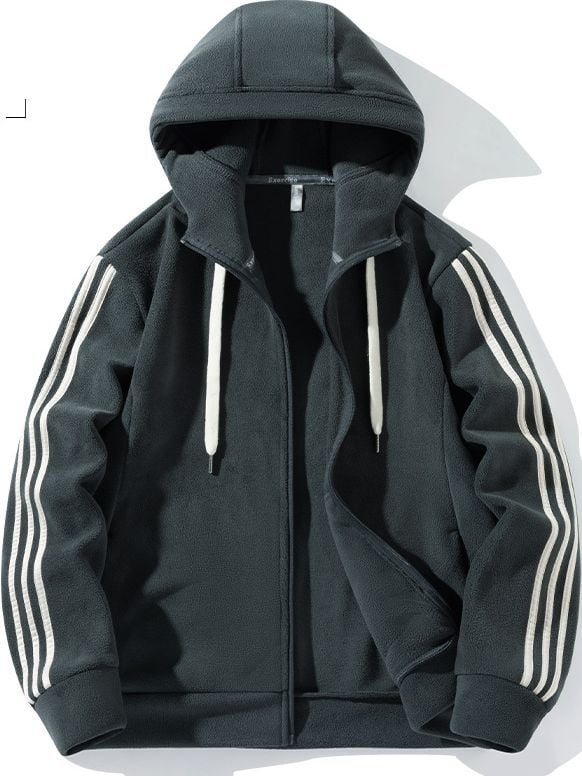 Ανδρικό και γυναικείο φλις μπουφάν με κουκούλα για εξωτερικούς χώρους – ζεστό, επένδυση φλις πολυεστέρα; Στυλ: καρντάγκαν (Υλικό: πολυεστέρας; Επένδυση: πολυεστέρας; Κουκούλα: Ναι; Σεζόν: Χειμώνας, Φθινόπωρο)