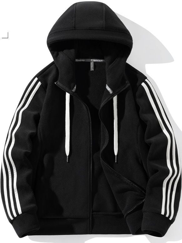 Ανδρικό και γυναικείο φλις μπουφάν με κουκούλα για εξωτερικούς χώρους – ζεστό, επένδυση φλις πολυεστέρα; Στυλ: καρντάγκαν (Υλικό: πολυεστέρας; Επένδυση: πολυεστέρας; Κουκούλα: Ναι; Σεζόν: Χειμώνας, Φθινόπωρο)