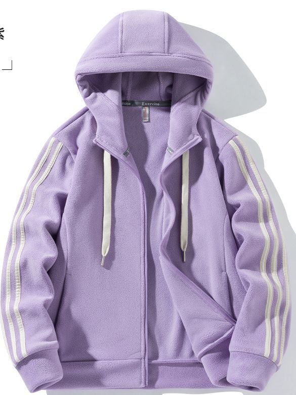 Ανδρικό και γυναικείο φλις μπουφάν με κουκούλα για εξωτερικούς χώρους – ζεστό, επένδυση φλις πολυεστέρα; Στυλ: καρντάγκαν (Υλικό: πολυεστέρας; Επένδυση: πολυεστέρας; Κουκούλα: Ναι; Σεζόν: Χειμώνας, Φθινόπωρο)