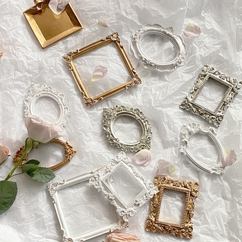 Ramă foto mini retro pentru accesorii de manichiură și cercei – recuzită de fotografiat (Brand: 12; Model: ltao1001135188; Tip: Altul; Scene aplicabile: Altul)