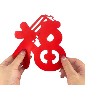 DIY paket za izrezivanje papira za dekoracije prozora od rižinog papira, pakiranje u kartonskoj kutiji s toplinskim otiskom, pogodno za proljetni festival i Dan državnosti, idealan poklon za djecu i učenike