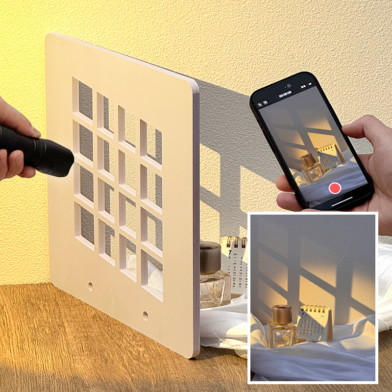 Placă de iluminare și umbre – recuzită pentru fotografierea produselor, natură statică în interior, proiecție