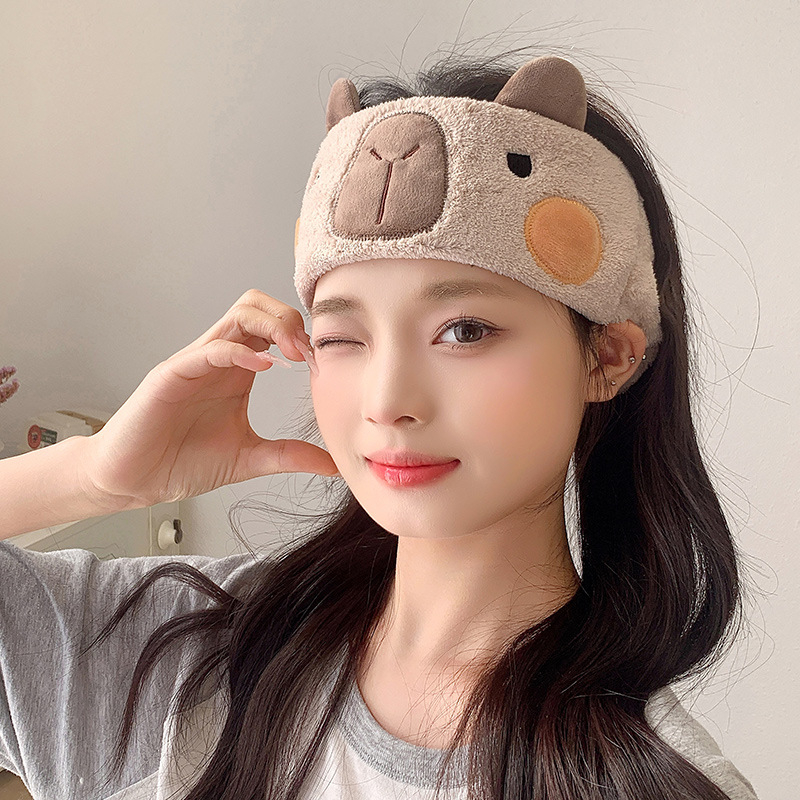 Λαστιχάκι μαλλιών για πλύσιμο προσώπου, καρτούν στυλ, ζωώδες/ζωδιακό σχέδιο, μάρκα Bile, άνοιξη 2024