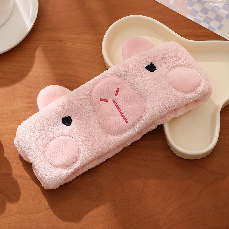 Λαστιχάκι μαλλιών για πλύσιμο προσώπου, καρτούν στυλ, ζωώδες/ζωδιακό σχέδιο, μάρκα Bile, άνοιξη 2024