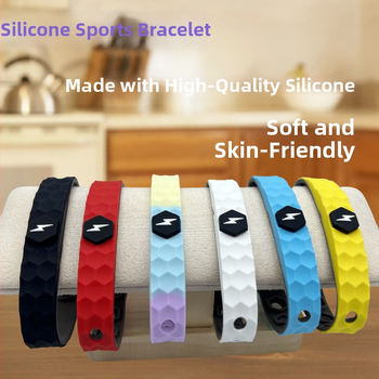 Náramok zo silikónu s energetickou rovnováhou – unisex športový náramok na behanie a jazdu na bicykli, štýl cvičenia a voľného času, japonský štýl