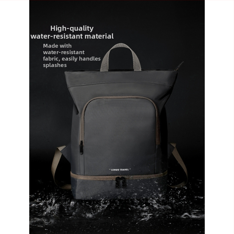 Nepremokavý batoh pre vodné športy (Materiál: PU; Podšívka: polyester; Funkcie: nepremokavý, priedušný, oddelenie suchého a vlhkého)