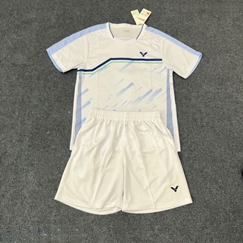 Unisex komplet za badminton s kratkim rukavima – brzo sušenje, prozračan, apsorpcija znoja, materijal LYCRA, vinylon 91–95%