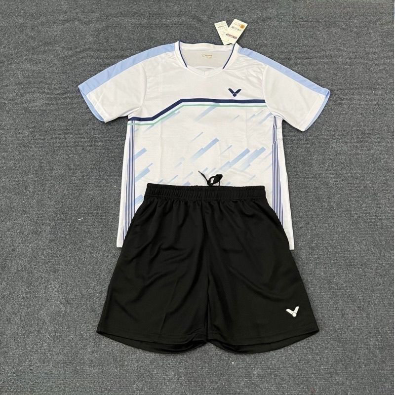 Unisex komplet za badminton s kratkim rukavima – brzo sušenje, prozračan, apsorpcija znoja, materijal LYCRA, vinylon 91–95%