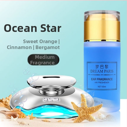 Automobilski aromaterapijski ukras, staklena bočica, 50–100 ml, cvjetni miris, montaža na sjedalo, prilagodljivo