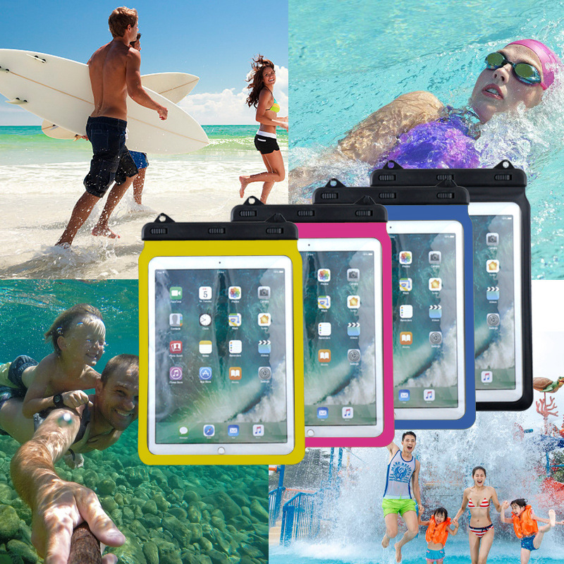 Outdoor vodootporna PVC torba za tablet, minimalistički stil, jednobojna, kapacitet 200 ml, vodootporna tkanina