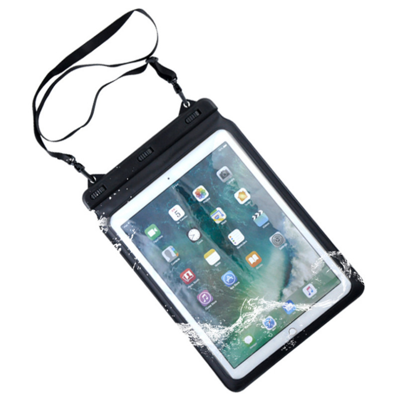 Outdoor vodootporna PVC torba za tablet, minimalistički stil, jednobojna, kapacitet 200 ml, vodootporna tkanina