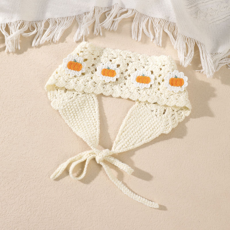 Κροσέ κορδέλα για το κεφάλι με μανιτάρι - unisex, καρό μοτίβο, υλικό πλαστικό/ρητίνη, δυνατότητα προσαρμογής