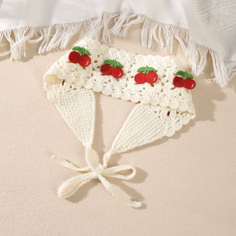 Κροσέ κορδέλα για το κεφάλι με μανιτάρι - unisex, καρό μοτίβο, υλικό πλαστικό/ρητίνη, δυνατότητα προσαρμογής