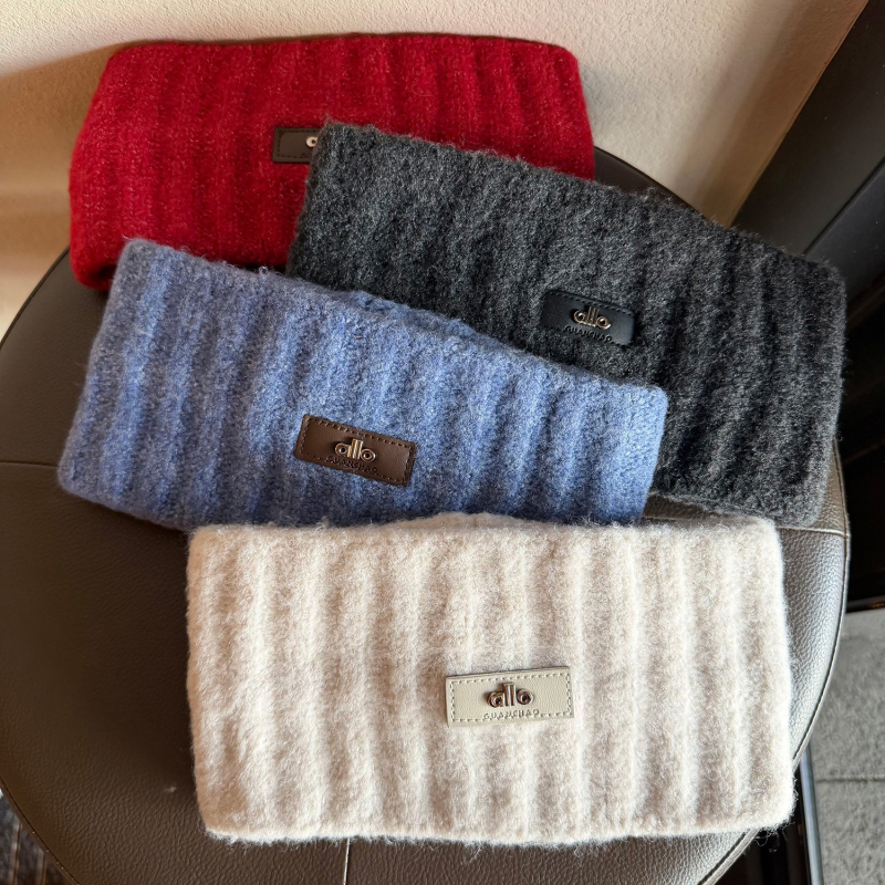 Πλεκτή μαλλί κορδέλα για άνδρες και γυναίκες, φθινοπωρινό-χειμερινό, καρό μοτίβο, ανθεκτική στον άνεμο и ζεστή προστασία μετώπου