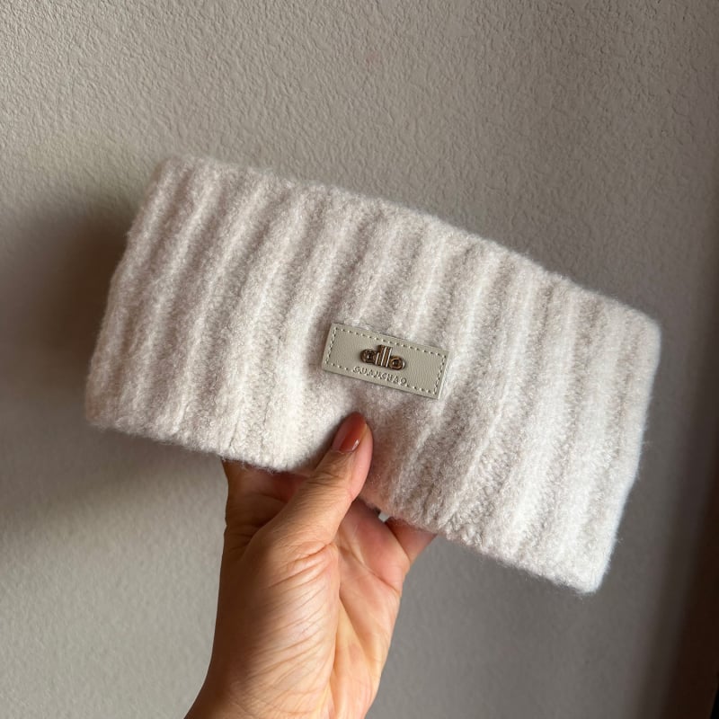 Πλεκτή μαλλί κορδέλα για άνδρες και γυναίκες, φθινοπωρινό-χειμερινό, καρό μοτίβο, ανθεκτική στον άνεμο и ζεστή προστασία μετώπου