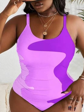 Jednodijelni kupaći kostim s printsom, otvorena leđa, visoka elastičnost i jastučić za prsa.