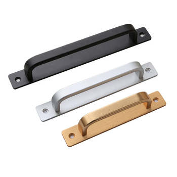 Drška za klizna vrata - aluminijska legura, oksidirano polirano završni sloj, model 203, OFECA, modern minimalistički stil, za klizna i drvena vrata